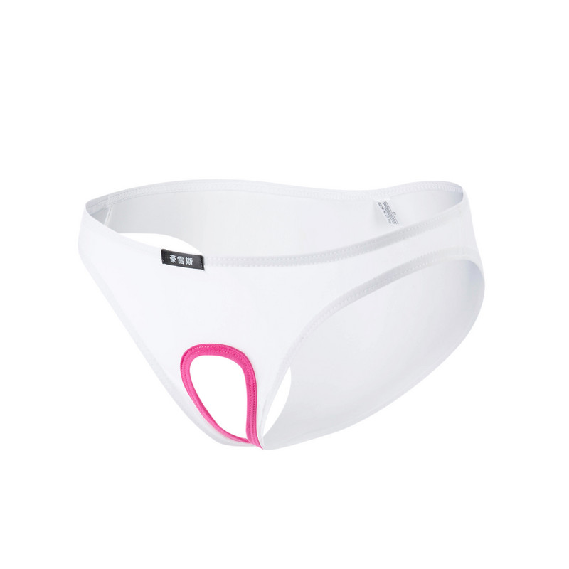 Lenjerie de corp pentru comerț exterior european și american, cu ridicata pentru bărbați, slip sexy din mătase de gheață, lenjerie sexy de mătase, tentație goală