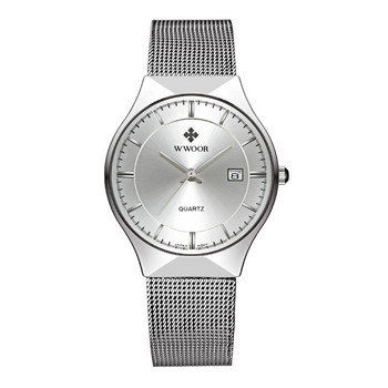 Ανδρικό ρολόι Grip 8016 Ανδρικό ρολόι Mesh Strap Quartz Calendar Αδιάβροχο απλό ανδρικό ρολόι Χονδρική