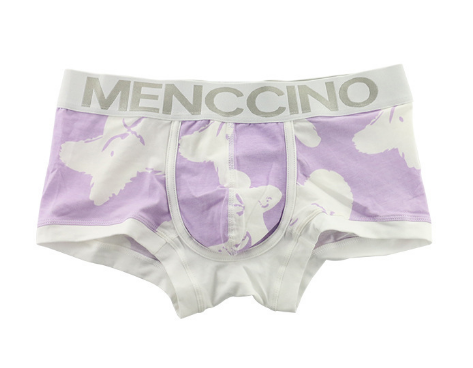 MENCCINO lenjerie de corp pentru bărbați boxeri pentru bărbați de vară pentru tineret respirabil sexy drăguț boxeri imprimați la modă