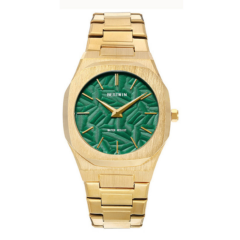 Noul ceas de afaceri popular pentru bărbați are un cadran în relief BESTWIN cu ceas transfrontalier cu quartz