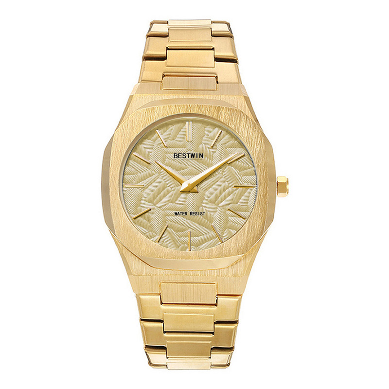 Noul ceas de afaceri popular pentru bărbați are un cadran în relief BESTWIN cu ceas transfrontalier cu quartz