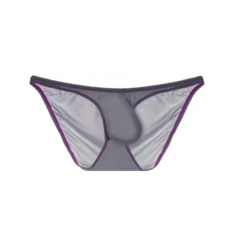 Slip pentru bărbați în stil japonez, ultra subțire, subțire, sexy, mărime mare, slip confortabil din mătase de gheață