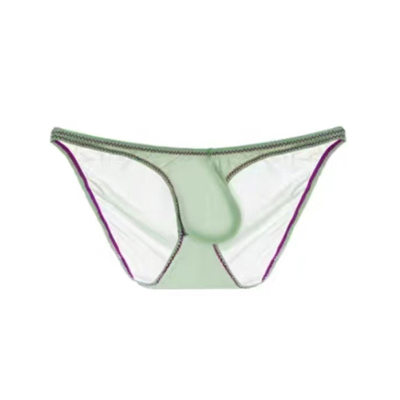 Slip pentru bărbați în stil japonez, ultra subțire, subțire, sexy, mărime mare, slip confortabil din mătase de gheață