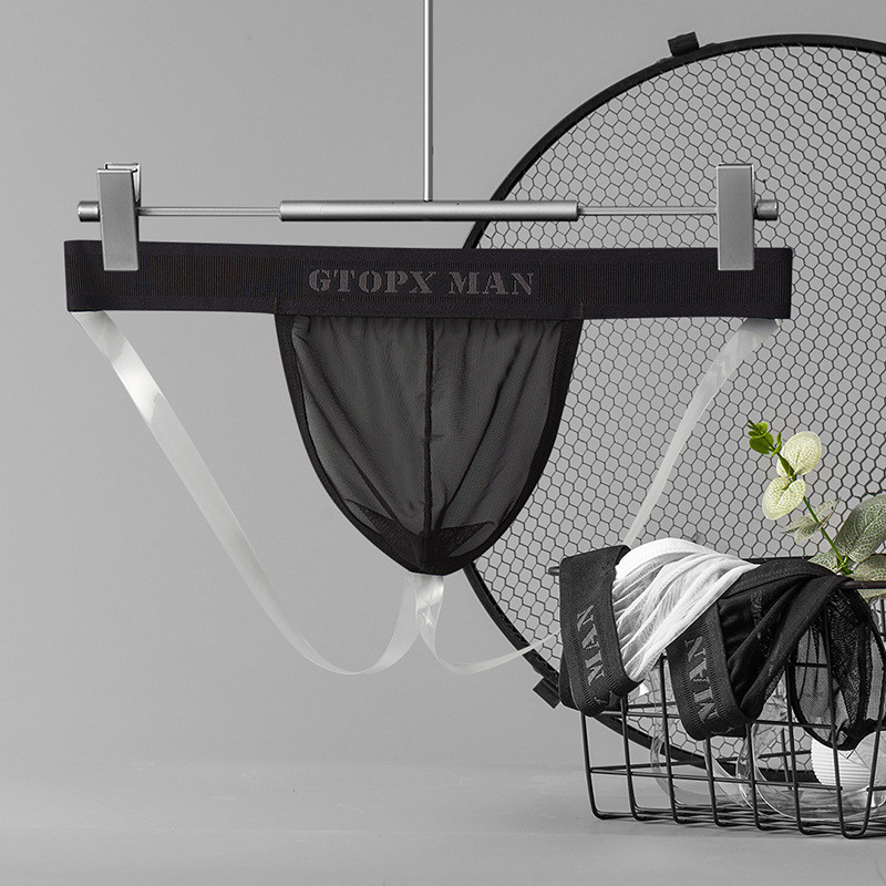 GTOPX MAN Lenjerie intimă personalizată pentru bărbați în stil nou, din mătase de gheață, lenjerie sexy și distractivă