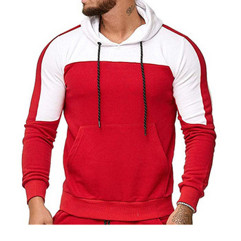 Muscle Brothers Color Matching Hoodie με ριγέ για άντρες Sports & Leisure