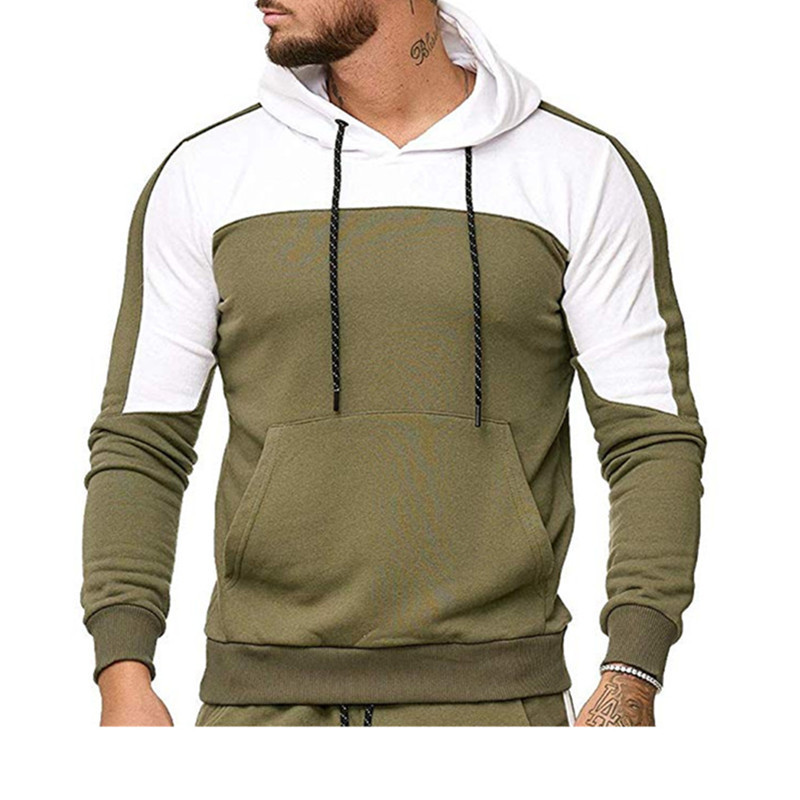 Muscle Brothers Color Matching Hoodie με ριγέ για άντρες Sports & Leisure