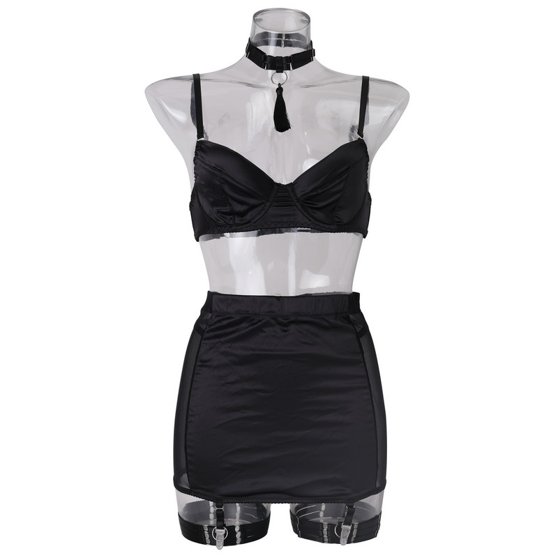 INS nou transfrontalier comerț exterior lenjerie sexy costum de damă fustă sexy care acoperă fundul tifon cu plasă goală nu este nevoie să scoți plasă transparentă