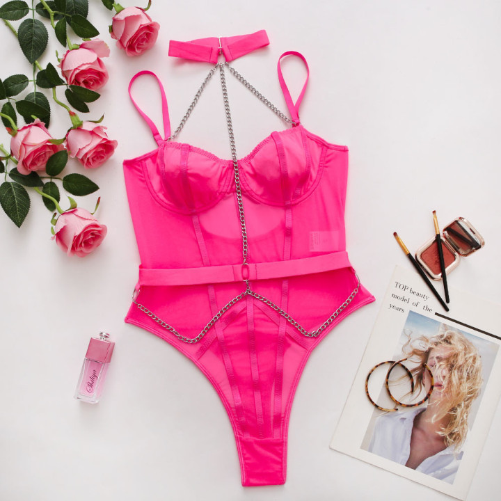 2023 de vară de înaltă calitate, cu bretele din metal, body sexy fără spate pentru femei