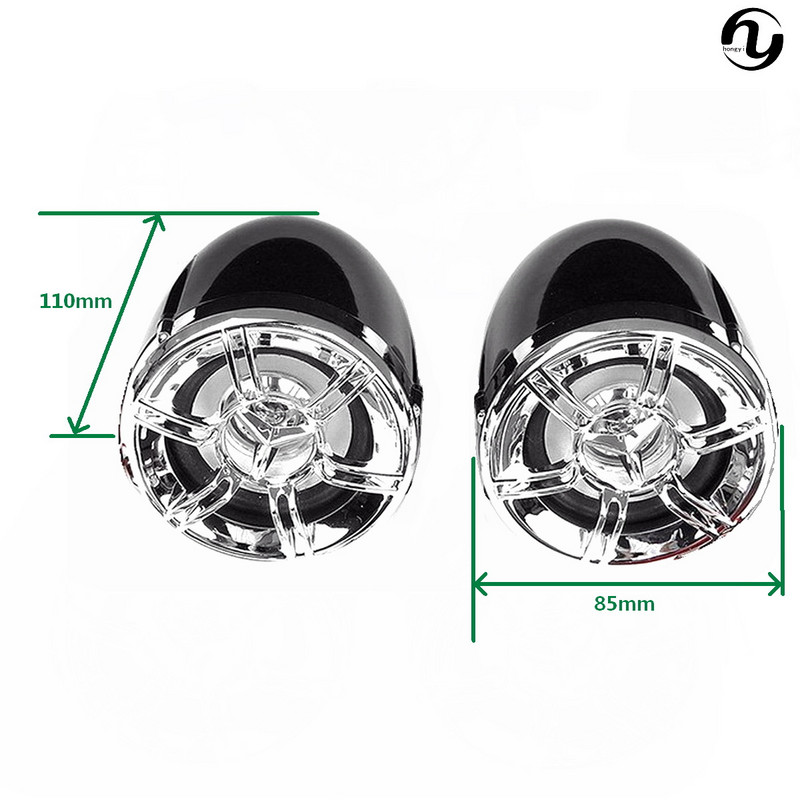 Motocicletă Bluetooth Audio Telefon mobil Încărcare rapidă Apelare Antifurt Impermeabil MP3 Audio