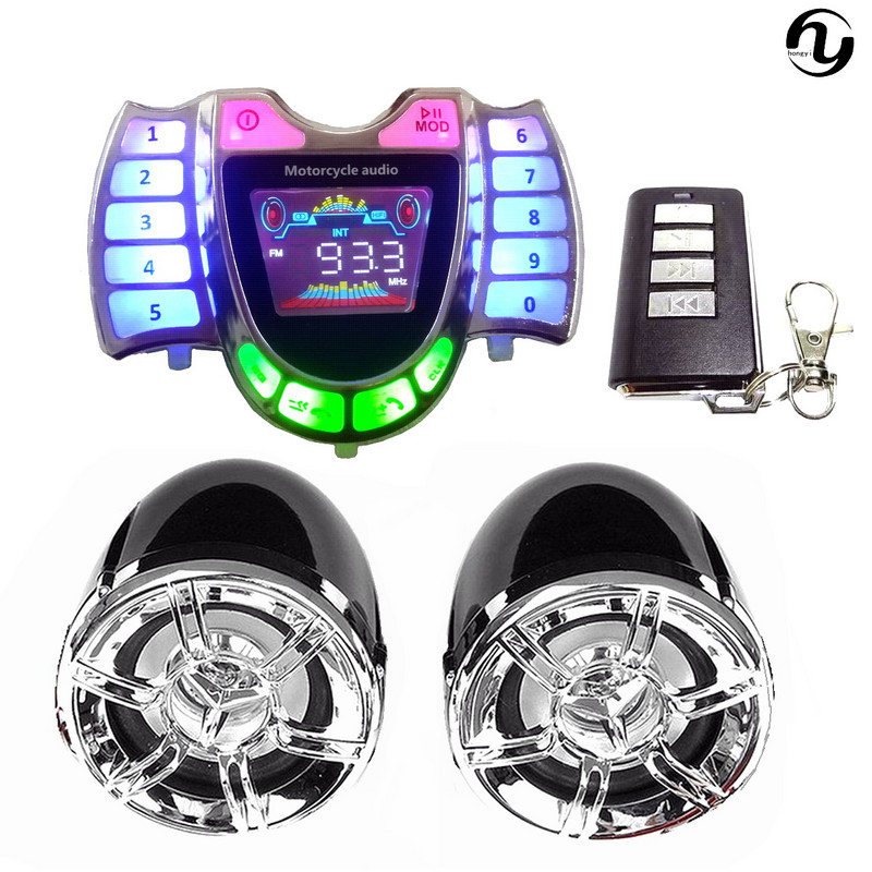 Motocicletă Bluetooth Audio Telefon mobil Încărcare rapidă Apelare Antifurt Impermeabil MP3 Audio