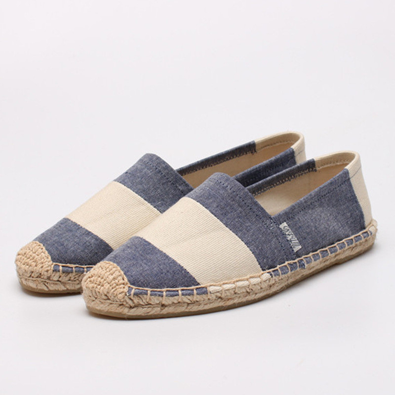 Vânzări directe din fabrică pentru bărbați și femei, pantofi din pânză, de sus, respirabili, în stil coreean, cu vârf rotund, pantofi casual, perechi de mocasini