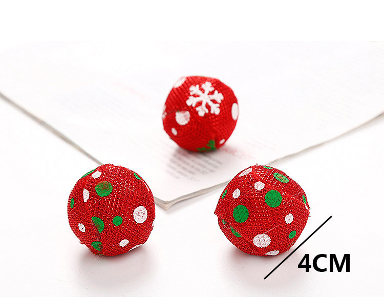 Minge de jucărie pentru pisici Minge de plasture de Crăciun Jucărie pentru animale de companie Minge pentru zgârieturi Minge pentru îngrijirea pisicilor Jucărie pentru gospodărirea animalelor de companie