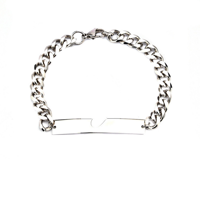 Meilės kubietiška apyrankė Valentino dienos dovana Du viename Širdies formos poros apyrankė