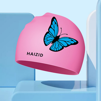 Haihidao Swimming Cap Silicone Cap BuLe Plus Size Long Hair Γυναικεία αδιάβροχη αντιολισθητική σιλικόνη Εργοστασιακή άμεση πώληση