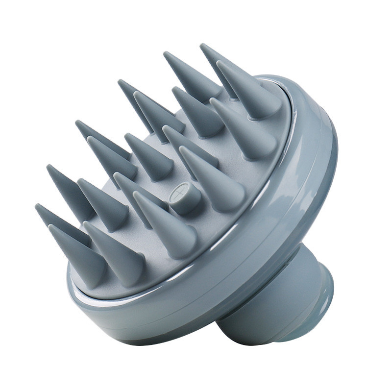 Įmontuotas dozatorius Šampūno šepetėlis Masažo šukos plaukų šveitiklis Galvos galvos masažas Silikoninis galvos odos masažo šepetys