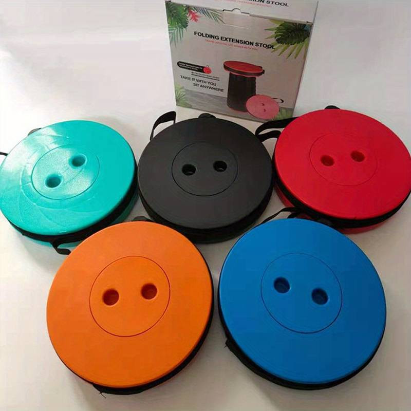 Scaun pliabil rotund portabil Scaun acordeon Reglarea înălțimii Instrument ușoară Leagăn elefant loc de joacă Scaun cu coadă Cadou