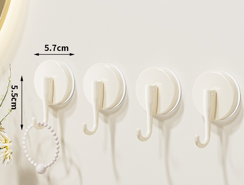 Cârlig puternic cu ventuză, perete de baie, cârlig pentru haine fără perforare, bucătărie, baie, perete de aspirare transfrontalier, cârlig lipicios