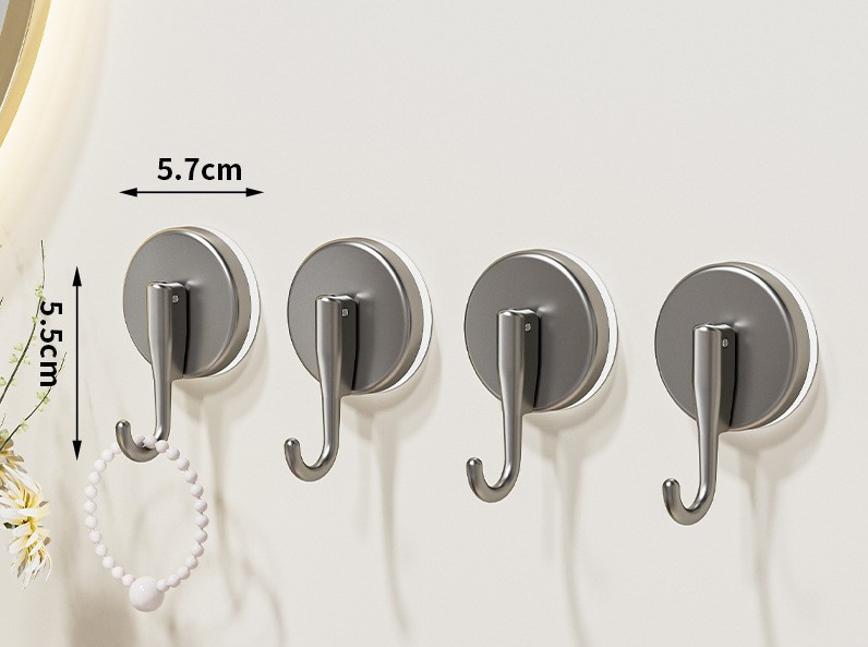 Cârlig puternic cu ventuză, perete de baie, cârlig pentru haine fără perforare, bucătărie, baie, perete de aspirare transfrontalier, cârlig lipicios