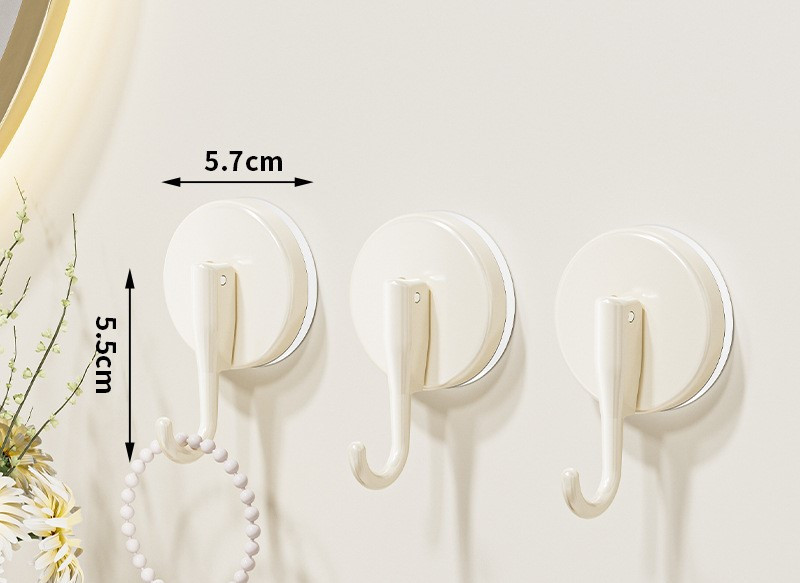 Cârlig puternic cu ventuză, perete de baie, cârlig pentru haine fără perforare, bucătărie, baie, perete de aspirare transfrontalier, cârlig lipicios