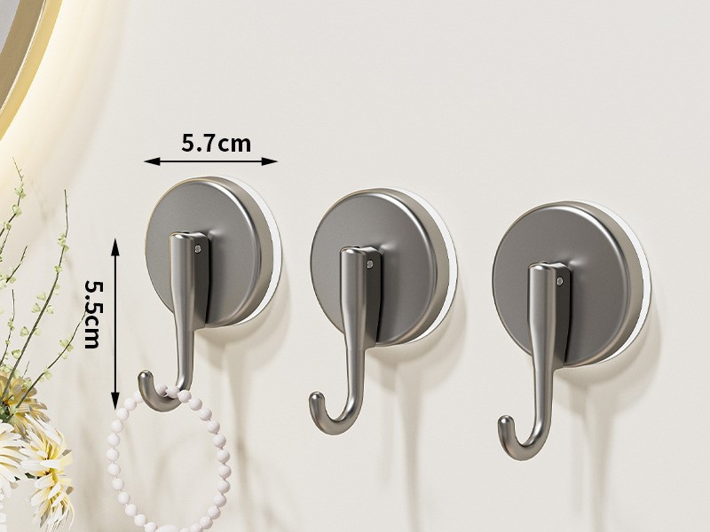 Cârlig puternic cu ventuză, perete de baie, cârlig pentru haine fără perforare, bucătărie, baie, perete de aspirare transfrontalier, cârlig lipicios
