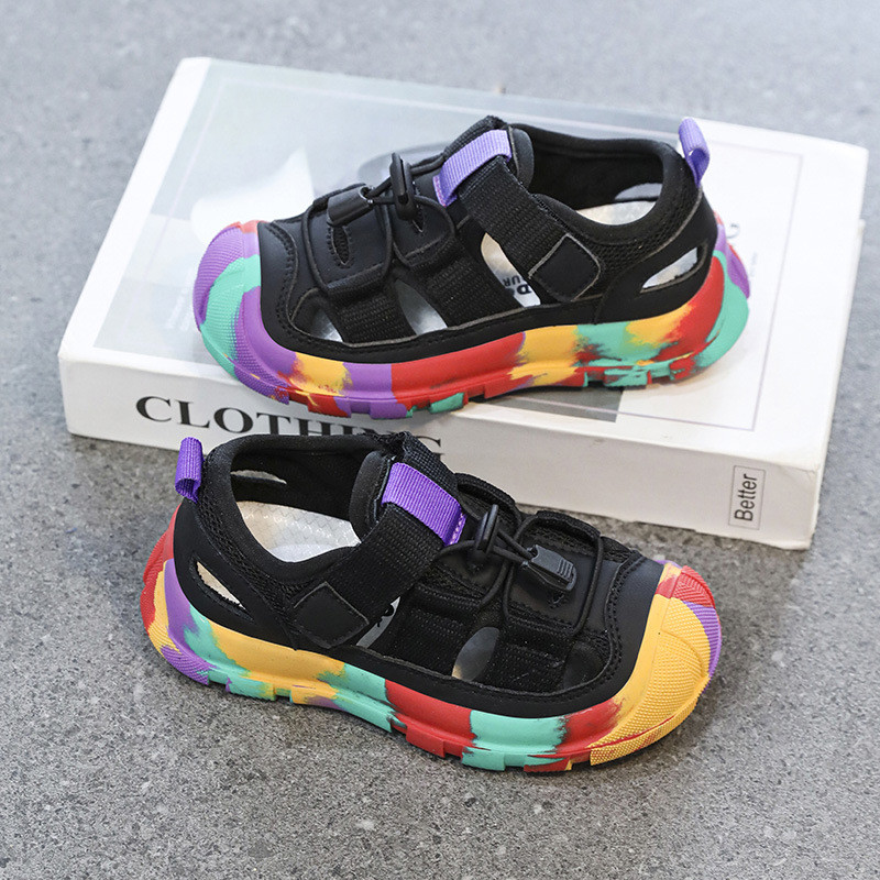 Sandale pentru copii mare plajă anti-coliziune băieți vara 2024 noi pantofi sport de plajă ușoare fete tălpi moi