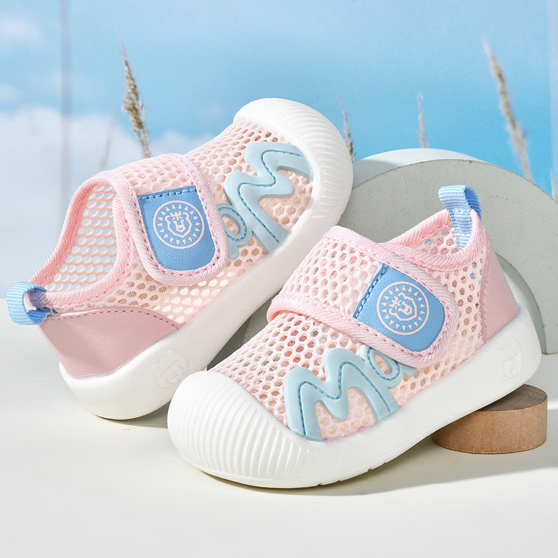 Sandale pentru bebeluși Pantofi pentru copii de vară pentru femei 0 până la 1-2 ani Pantofi pentru bebeluși cu talpă moale anti-alunecare Pantofi pentru bebeluși cu plasă Pantofi pentru copii pentru bărbați