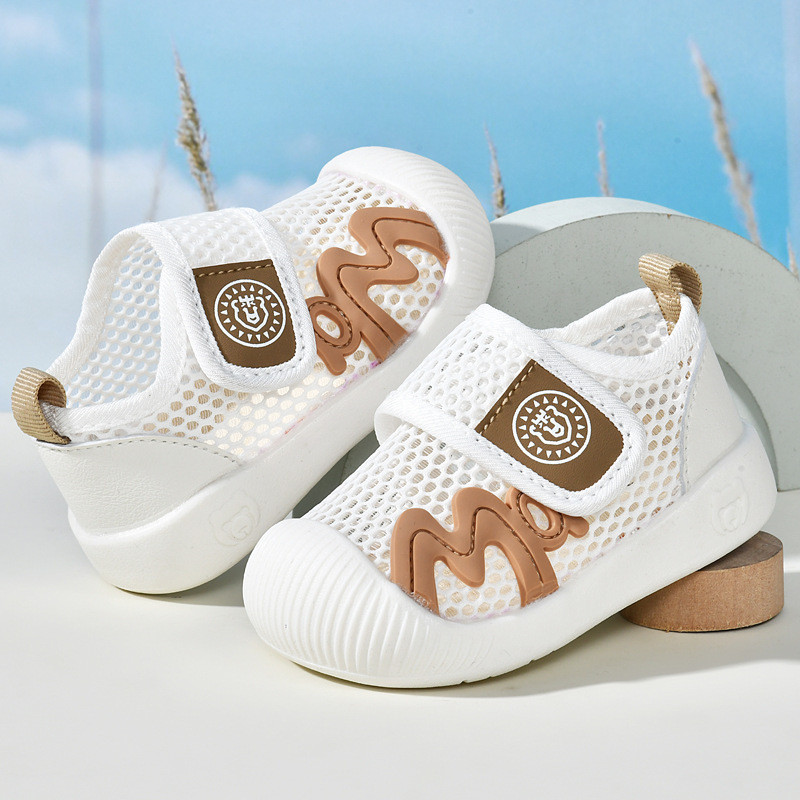 Sandale pentru bebeluși Pantofi pentru copii de vară pentru femei 0 până la 1-2 ani Pantofi pentru bebeluși cu talpă moale anti-alunecare Pantofi pentru bebeluși cu plasă Pantofi pentru copii pentru bărbați