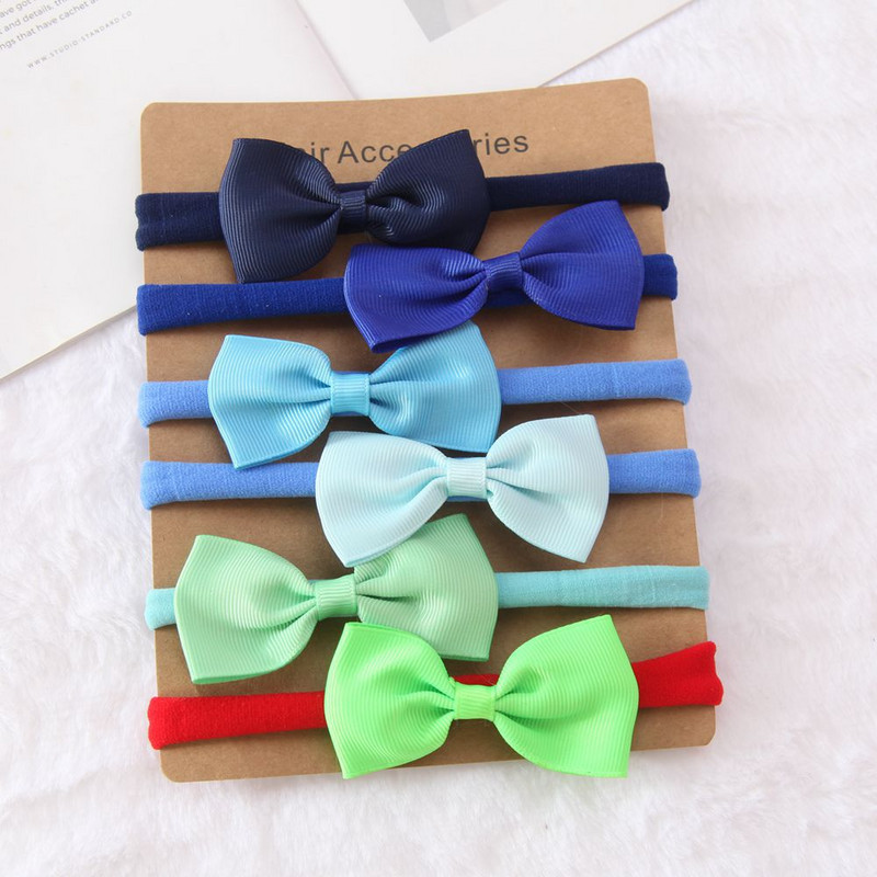 Laste peapael, kõrge elastsusega nailonist armsa printsessi juukseaksessuaaride komplekt kuueosaline beebipeapaela komplekt