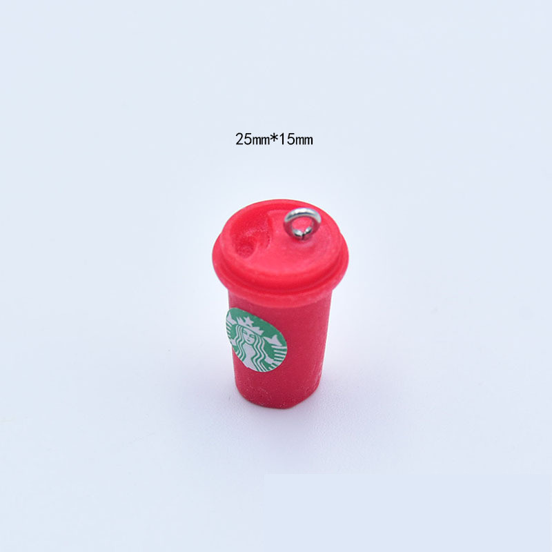 Simulare rășină băutură pandantiv ceașcă de cafea cercei pandantiv geanta breloc pandantiv bricolaj accesorii bijuterii