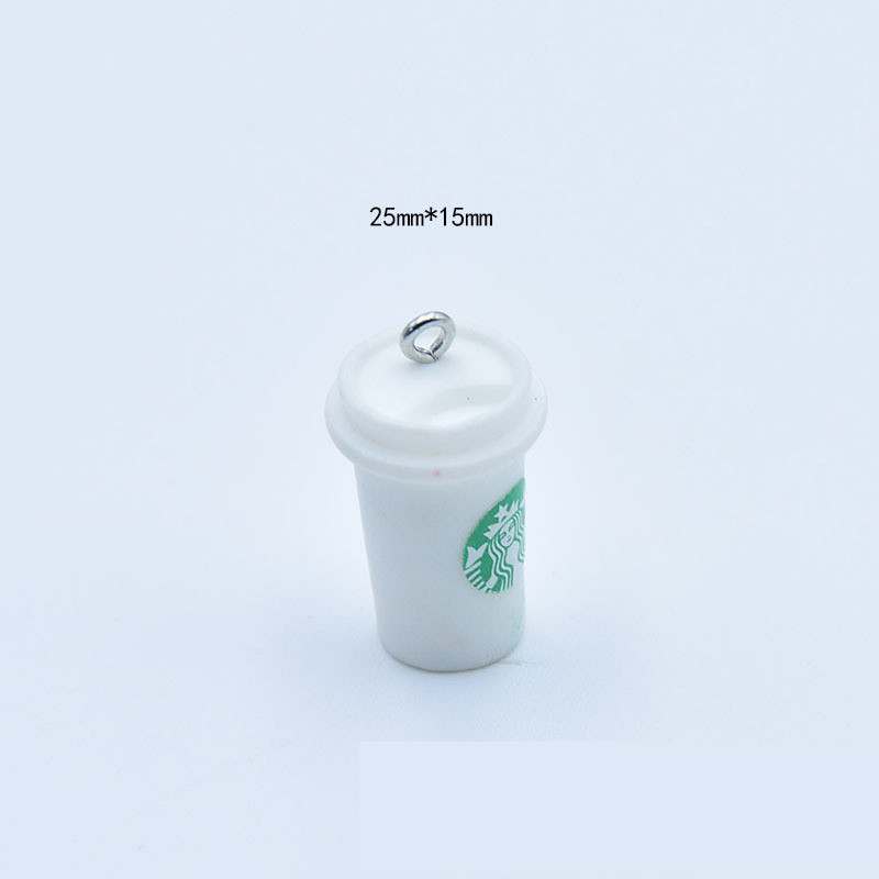 Simulare rășină băutură pandantiv ceașcă de cafea cercei pandantiv geanta breloc pandantiv bricolaj accesorii bijuterii