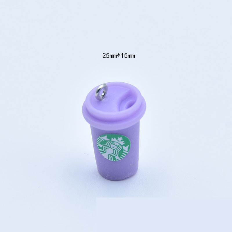 Simulare rășină băutură pandantiv ceașcă de cafea cercei pandantiv geanta breloc pandantiv bricolaj accesorii bijuterii