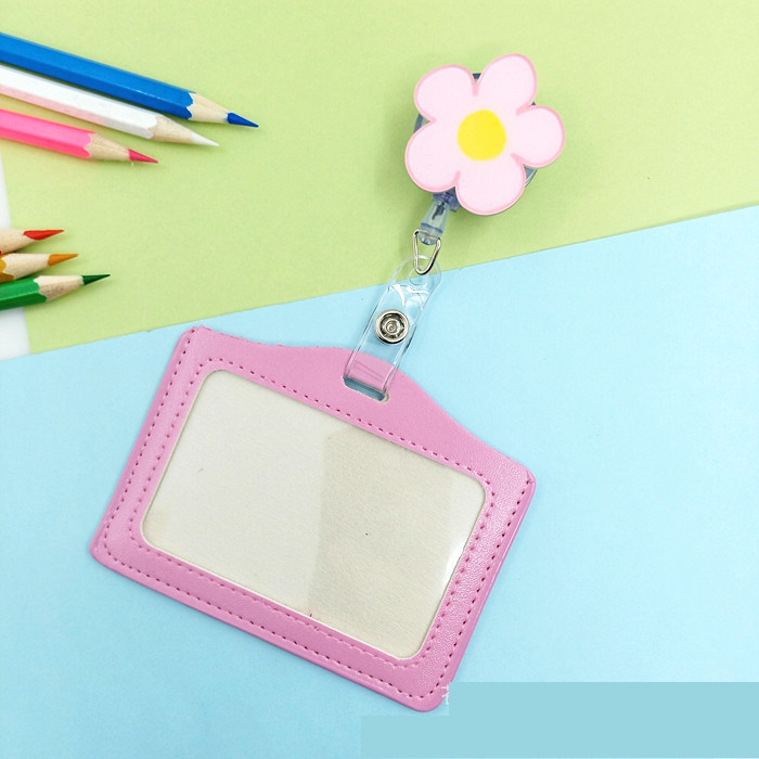 Õe märk multifilm Easy Pull Pandl Teleskooppandla Töö ID kate Tehase mark Koolikaart PU imitatsioon Pikapi katte rihm