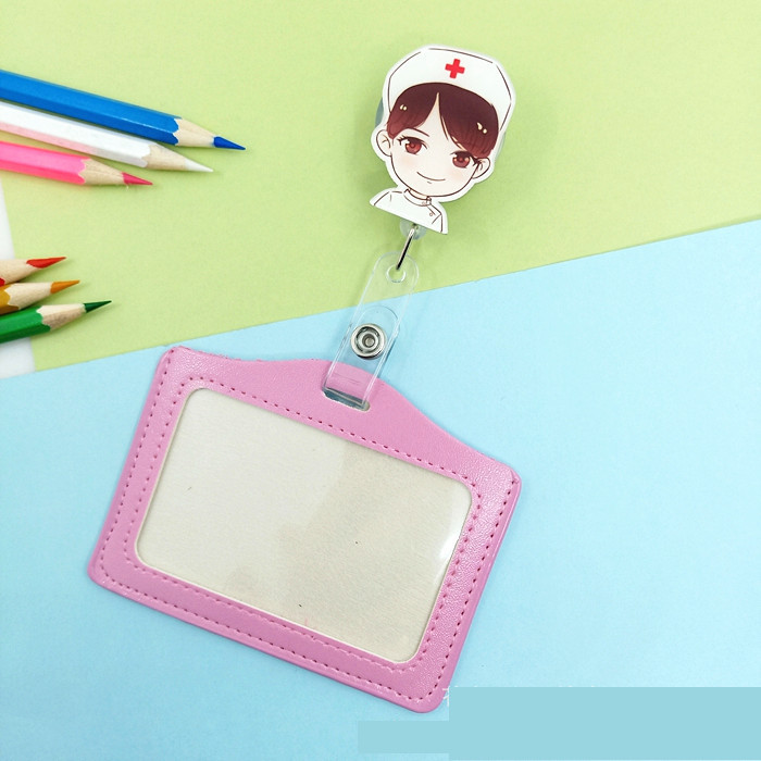 Õe märk multifilm Easy Pull Pandl Teleskooppandla Töö ID kate Tehase mark Koolikaart PU imitatsioon Pikapi katte rihm