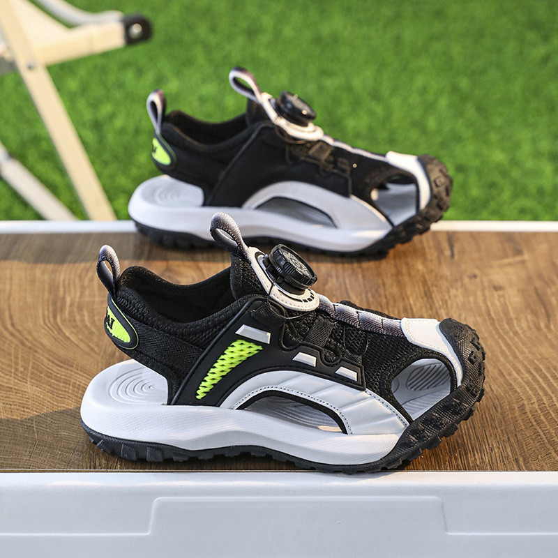 Elevii din Școala Primară Baotou Sandale Sport Copii Băieți Butoane Rotative Pantofi de Plajă Fete