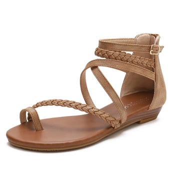 Γυναικεία πέδιλα Wedge New Fabulous Universal Open Toe γυναικεία παπούτσια Μεγάλο μέγεθος με φούστα Roman Shoes 