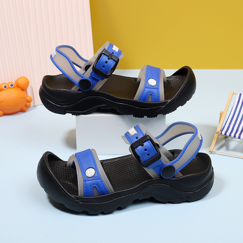 Veekindlad kokkupõrkevastased lastesandaalid 2024. aasta suvi uue stiiliga poiste rannajalatsid suurtele lastele