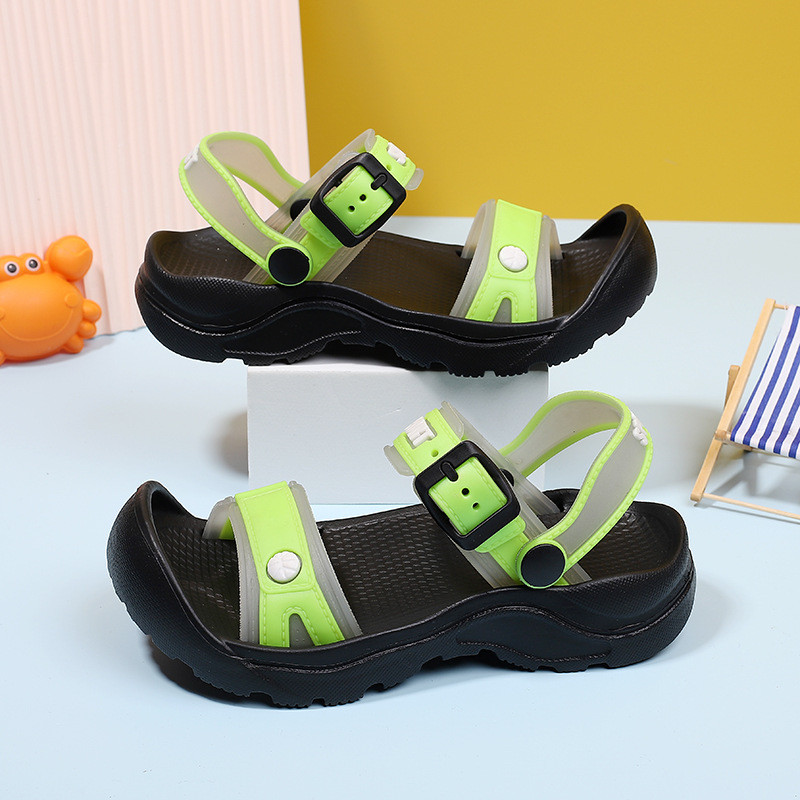 Veekindlad kokkupõrkevastased lastesandaalid 2024. aasta suvi uue stiiliga poiste rannajalatsid suurtele lastele