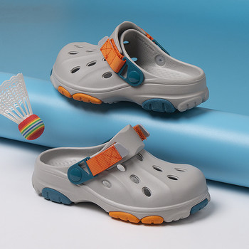 Παιδικά καλοκαιρινά Crocs 2024 Νέο στυλ Casual ελαφριά αντιολισθητικά πέδιλα παραλίας με χοντρή σόλα για αγόρια 