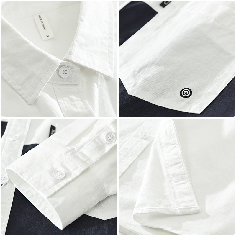  Jaapani retro pikkade varrukatega särk meeste universaalne vabaaja kirjanduslik avar jakk, 