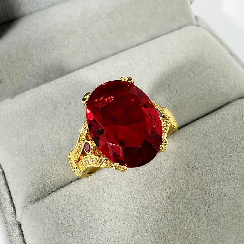 Desire modă europeană și americană, inel cu diamante cu ouă de gâscă de vânzare, inel creativ mare din piatră goală, brățară de aur galvanizat