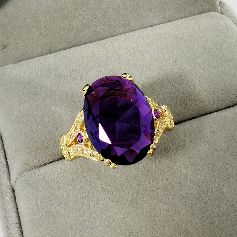 Desire modă europeană și americană, inel cu diamante cu ouă de gâscă de vânzare, inel creativ mare din piatră goală, brățară de aur galvanizat