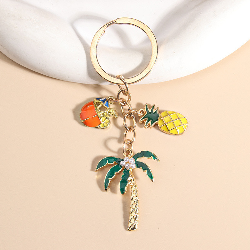 Kūrybinga nauja maža šviežių vyšnių žiedų vazoninė ramunė, miela bitelė katė pakabukas raktų pakabukas