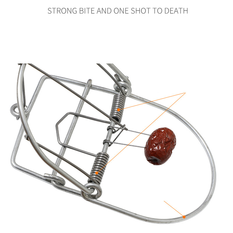 Παγίδα ποντικιού Σιδερένια παγίδα ποντικιού Οικιακή παγίδα ποντικιού εσωτερικού χώρου Πιάστε και σβήστε το κλουβί ποντικιού