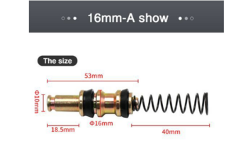 Предна и задна спирачна помпа за мотоциклет 11 мм 12,7 мм 14 мм 16 мм стоманено бутало ремонтен комплект