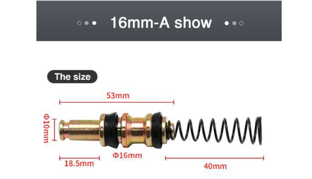 Motociklo priekinio ir galinio stabdžių pagrindinio cilindro 11 mm 12,7 mm 14 mm 16 mm plieninio stūmoklio remonto komplektas