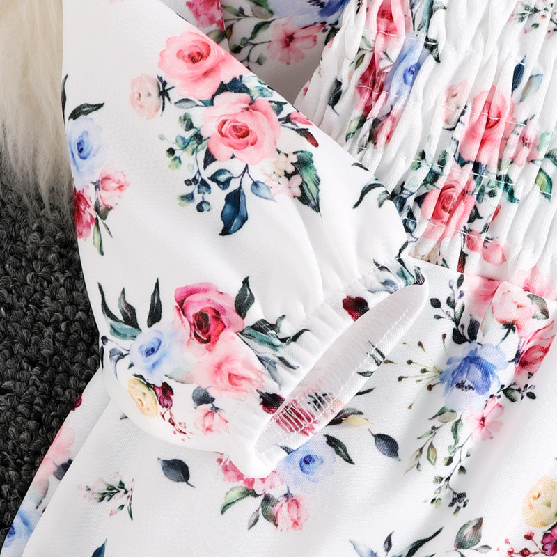 Baoxin Foreign Trade 22 Toamna New Ins Style Bebeluș Fetiță Imprimat Harnaș Geantă Fart Haine Cu mânecă lungă Salopetă Costum Bentita Set două piese