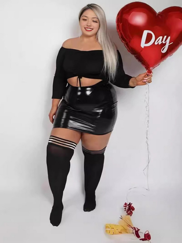 Διασυνοριακό εξωτερικό εμπόριο Ευρωπαϊκών και αμερικανικών σέξι φούστα PU καυτό κορίτσι κοντή ψηλόμεση φούστα γοφού σε γραμμή Α μίνι φούστα καλοκαίρι