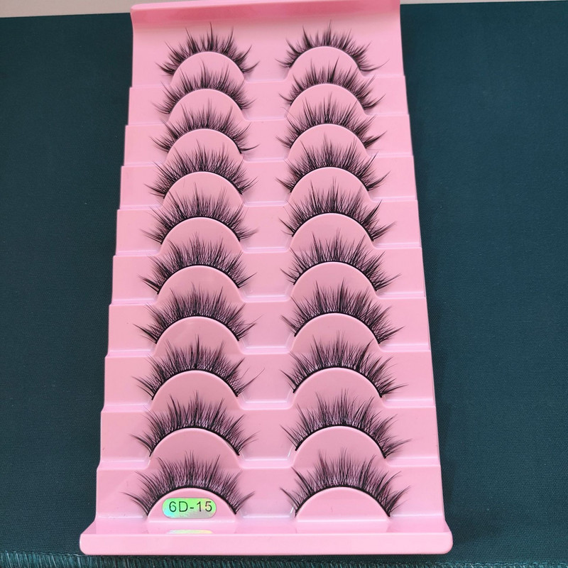 χοντρές ευρωπαϊκές και αμερικανικές ψεύτικες βλεφαρίδες μικτές ψεύτικες βλεφαρίδες 6D ψεύτικες βλεφαρίδες