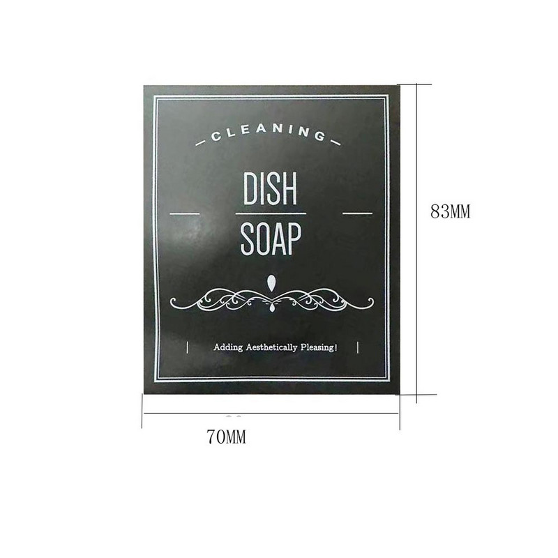 spot 12 αυτοκόλλητα διανομέα σαπουνιού pvc αδιάβροχο και αδιάβροχο λάδι μπουκάλι απολυμαντικό χεριών ετικέτα δεξαμενής κάμερας μπάνιου