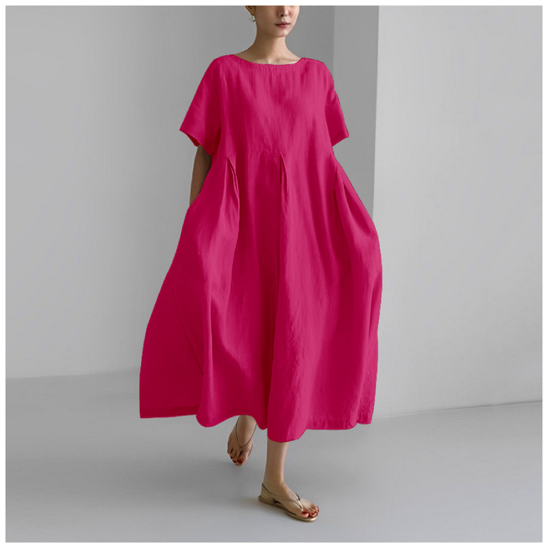 2024 Άνοιξη Εξωτερικού Εμπορίου Νέος ανεξάρτητος σταθμός τρισδιάστατη απομίμηση βαμβακερού συρταριού Craft Casual fashion γυναικείο φόρεμα